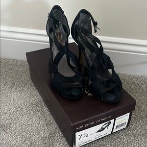 Adrienne Vittadini Black Women's Heels